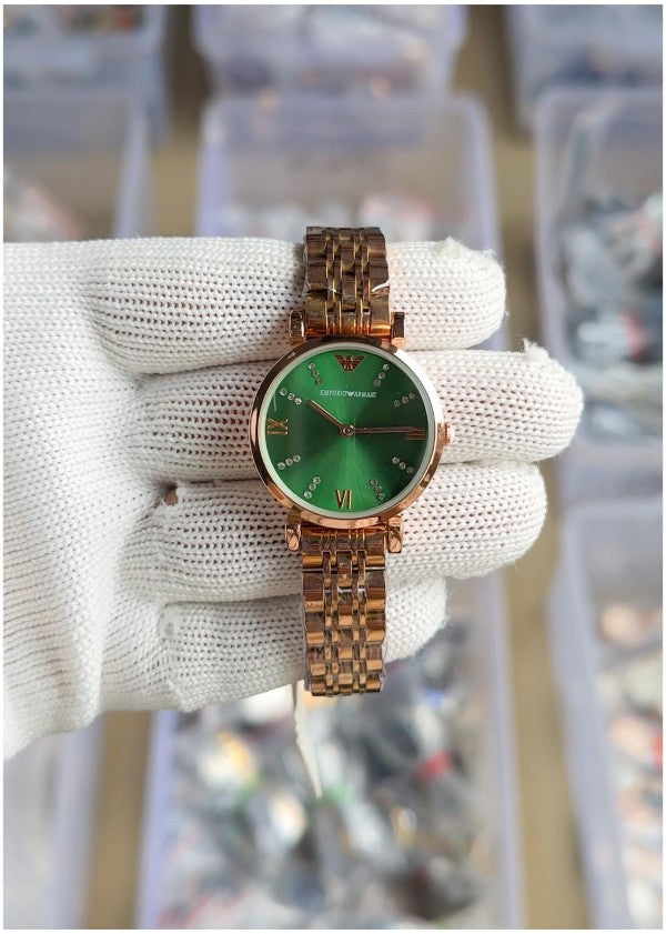 Emporio Armani Rosegold Dark Green