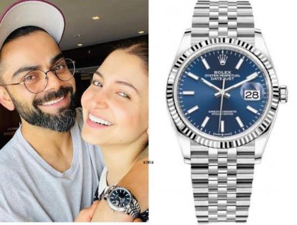 Rolex Date Just Silver Blue