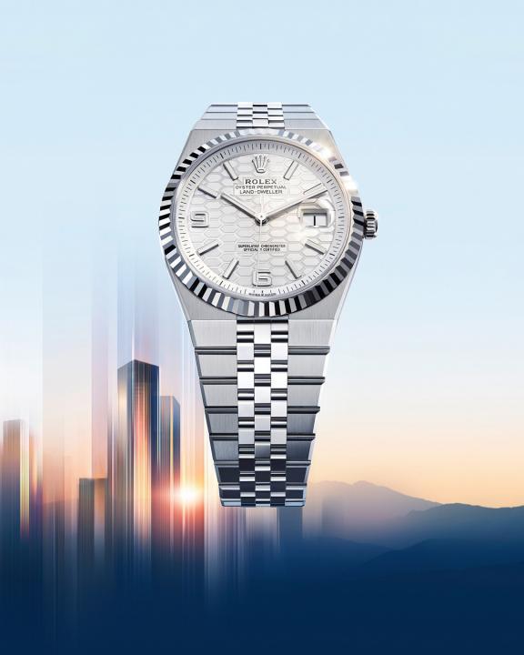 Rolex Land Dweller Automatic with open back and logo