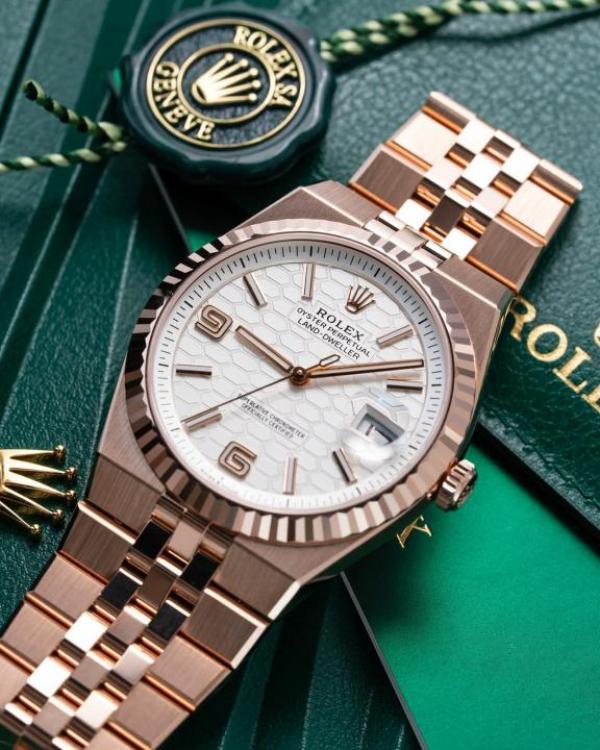 Rolex Land Dweller Automatic with open back and logo
