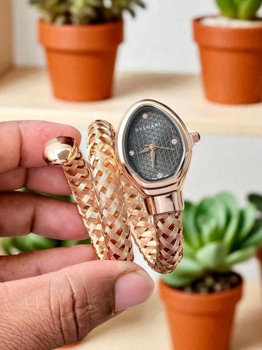 Bvlgari New Snake Edition Rose Gold Black