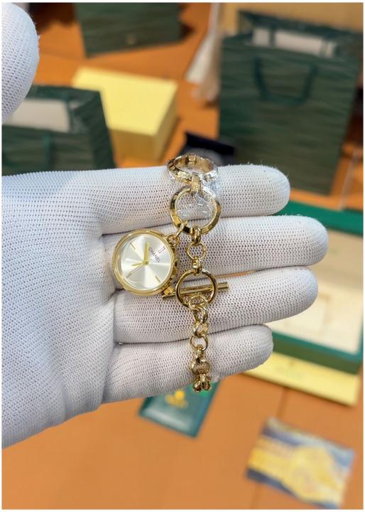 Chanel Round Gold White