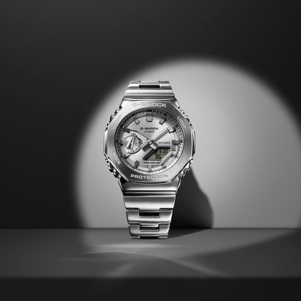 Gshock GM2100 Full Silver ChainBelt