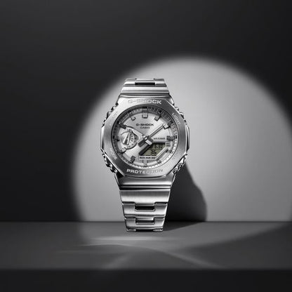 Gshock GM2100 Full Silver ChainBelt