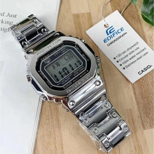 Gshock GMWB 5000 Full Silver ChainBelt