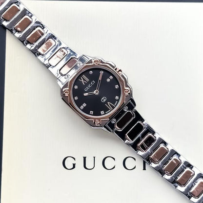Gucci Limited Edition Silver Copper Black Dial