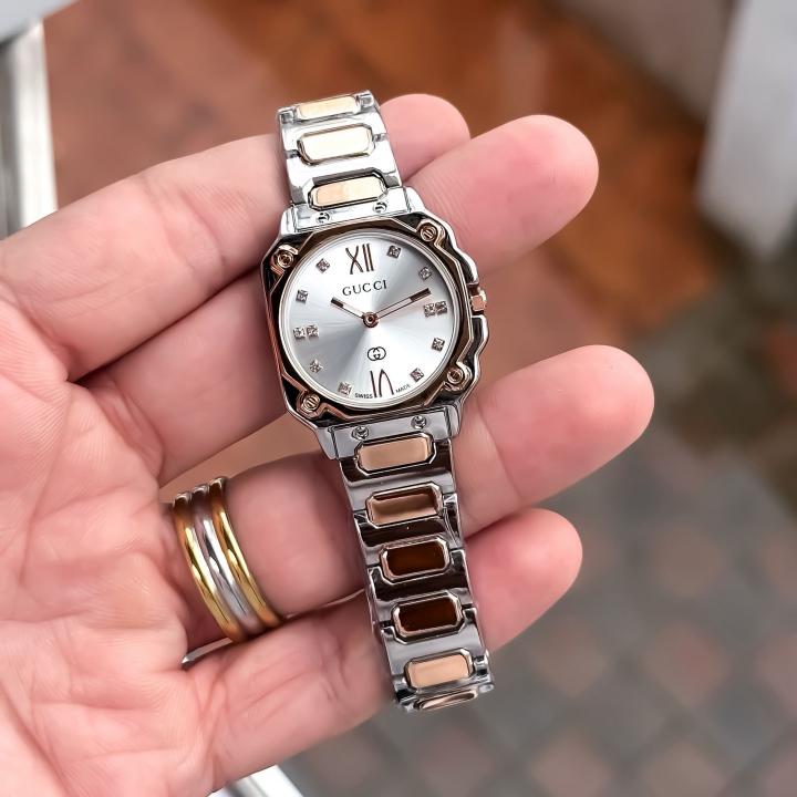 Gucci Limited Edition Silver Copper White Dial