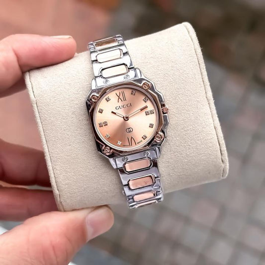 Gucci Limited Edition Silver TwoTone Rosegold