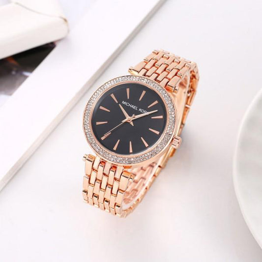 Michael Kors Darci Rosegold Black