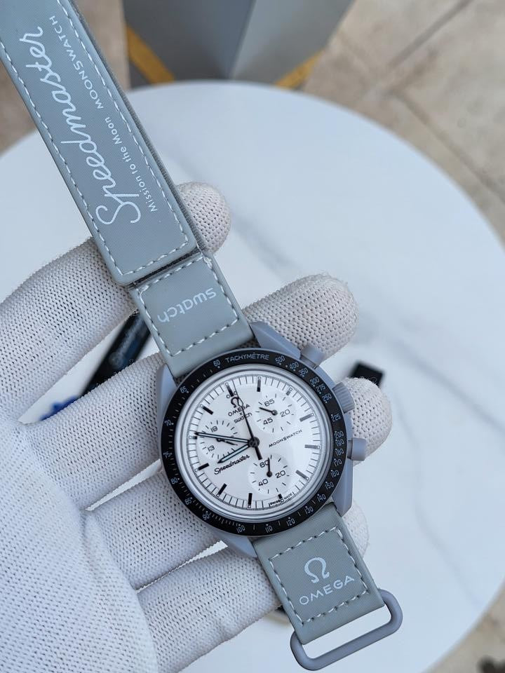 Omega Swatch Grey White 317