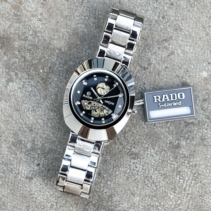 Rado Diaster Silver Black Automatic