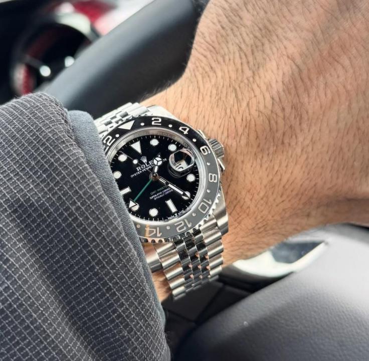 Rolex GMT Master Silver Black