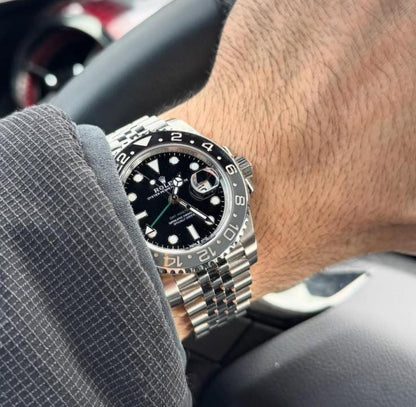 Rolex GMT Master Silver Black