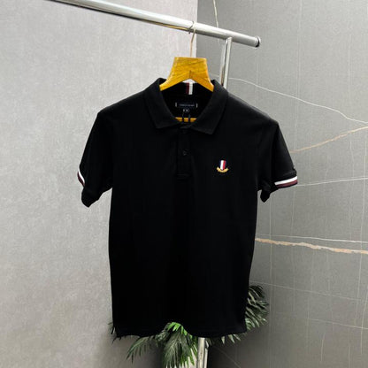 Tomm_y Hilfiger Black Premium Polo Neck Tshirt 467