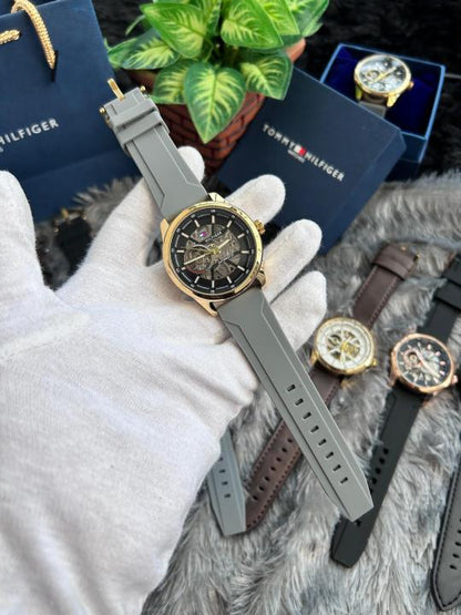 Tommy Hilfiger rubber grey Automatic