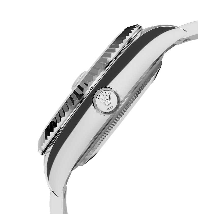 Rolex sky dweller silver with green dial