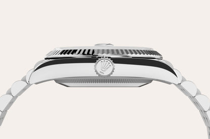 Rolex Date Just Silver Green