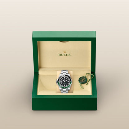 Rolex GMT Master Silver Green