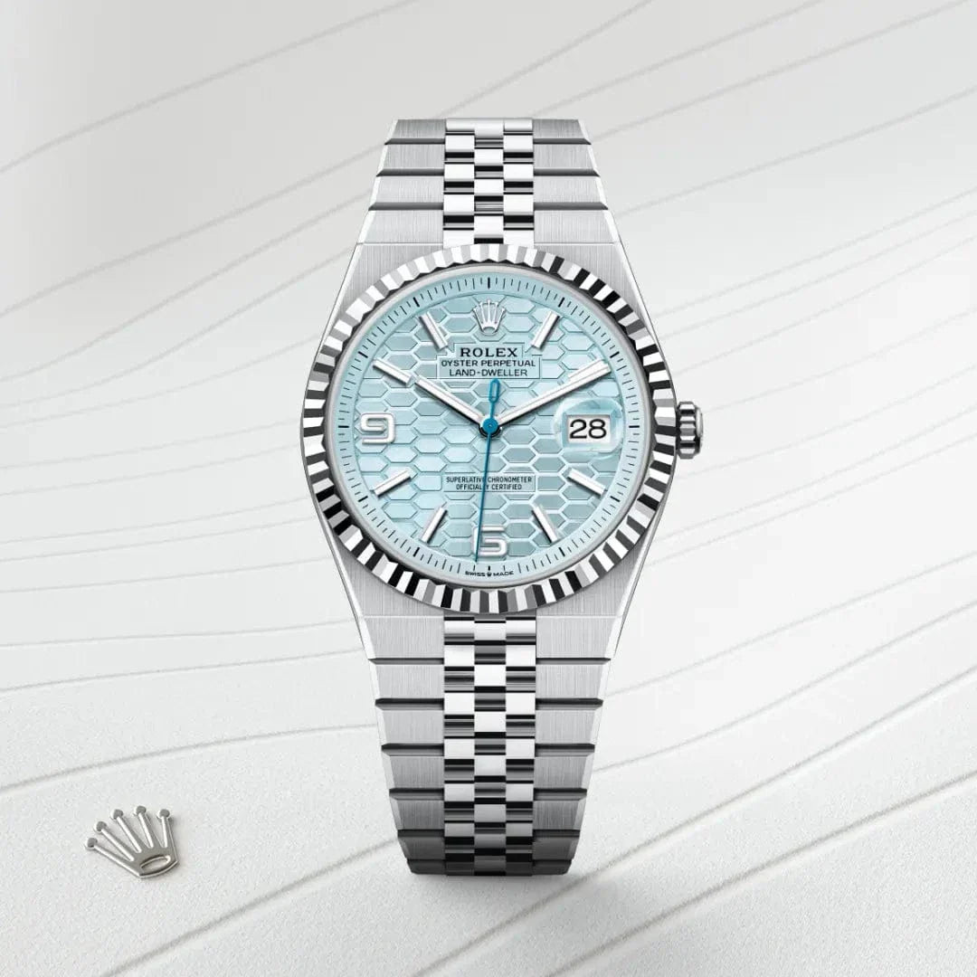 Rolex Land dweller silver blue