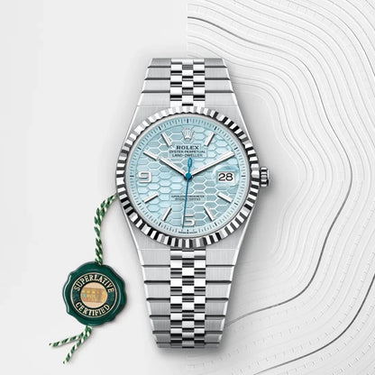 Rolex Land dweller silver blue