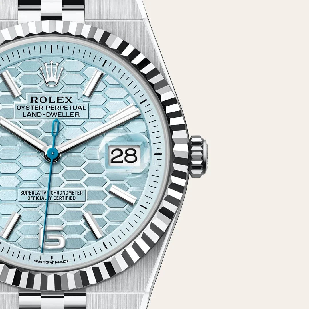 Rolex Land dweller silver blue