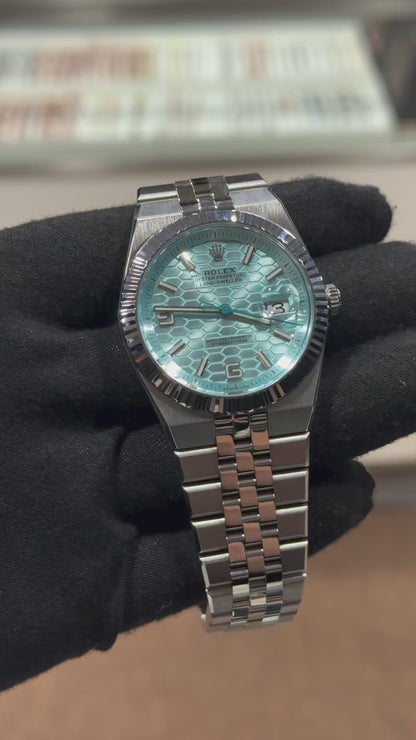 Rolex Land dweller silver blue