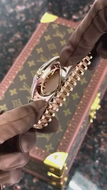 Rolex Day Date Rose Gold Green Dial