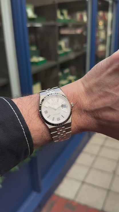 Rolex Land dweller silver with white dial (Quartz)