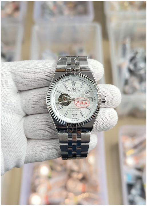 Rolex Land dweller silver with white dial Automatic