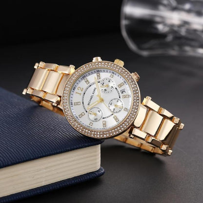 Michael Kors Parker Gold white