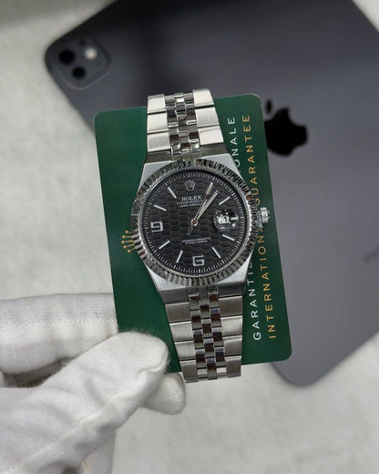 Rolex Land dweller silver with black dial