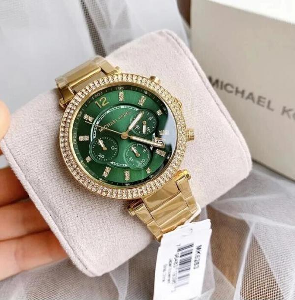 Michael Kors Parker Gold Green