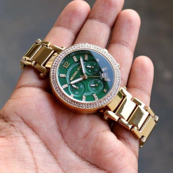 Michael Kors Parker Gold Green