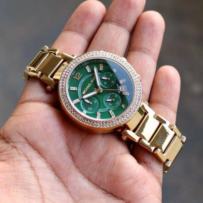 Michael Kors Parker Gold Green