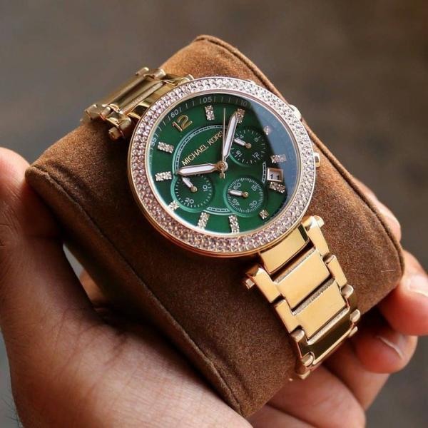Michael Kors Parker Gold Green